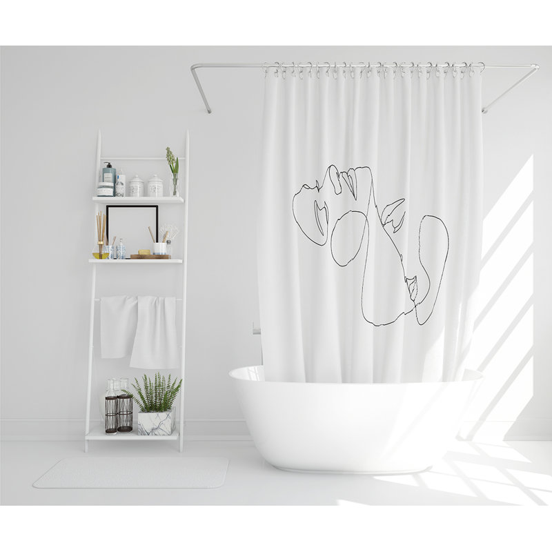 Elizabetha 13 Piece Polyester Shower Curtain Set