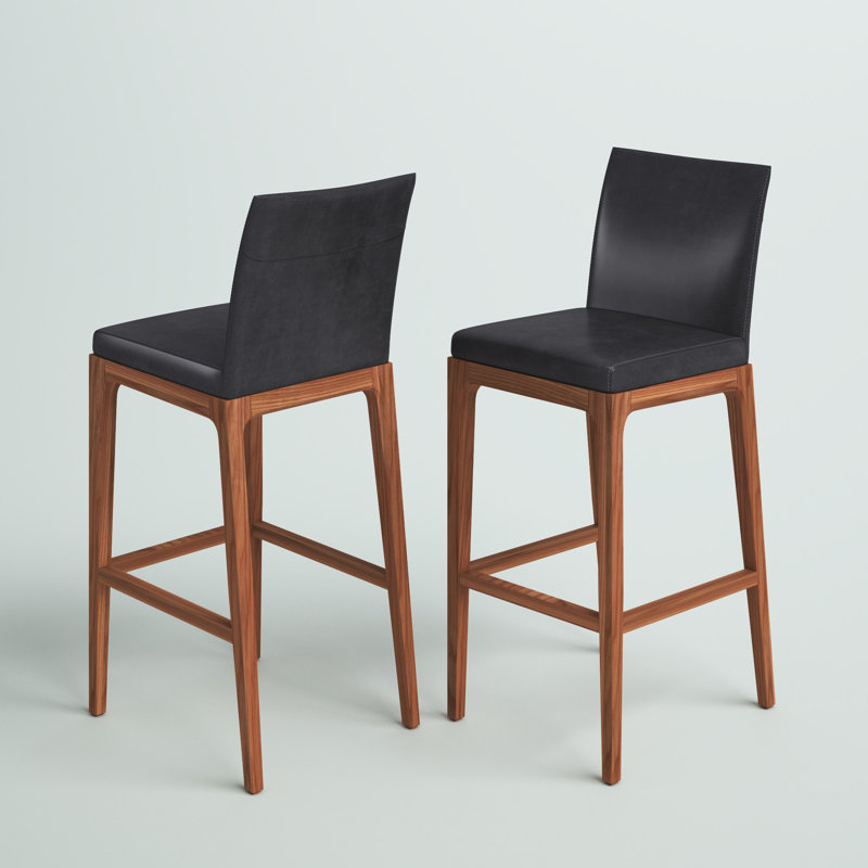 Upholstered Counter Stool with Solid Wood Frame, Counter Stool (26" Seat Height), Cardiff Cream Fabric