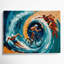 Art mural bleu sur toile Sports Triathlon-2004215830