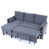 Polyester gris foncé