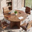 47.24'' Solid Wood Round Conference Table