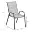 Ensemble de 4 chaises de salle à manger empilables pour l'extérieur, confortables et peu encombrantes-1064779135