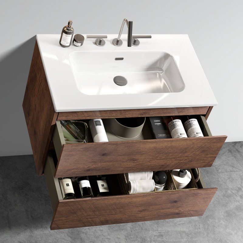 Ensemble de meuble-lavabo 2 tiroirs Modern