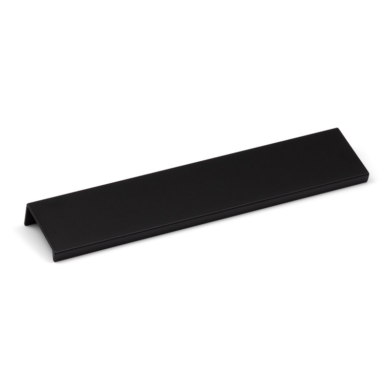Matt Black Squared Edge Lip Pull Handles, 160mm