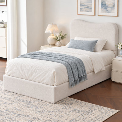Lit plateforme tapissier Hayden