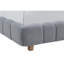 Grand lit plateforme tapissier en velours, base de lit à profil bas en bois pour mobilier de chambre à coucher moderne