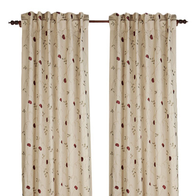 Rhythm Cotton Blend Semi Sheer Curtain