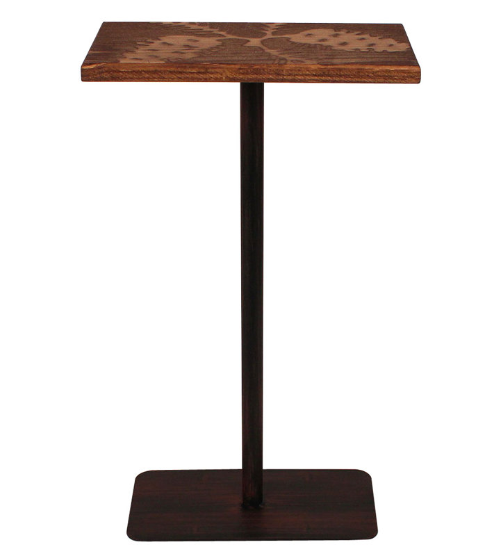 Table de pub décorative en bois à haut pin Hailey