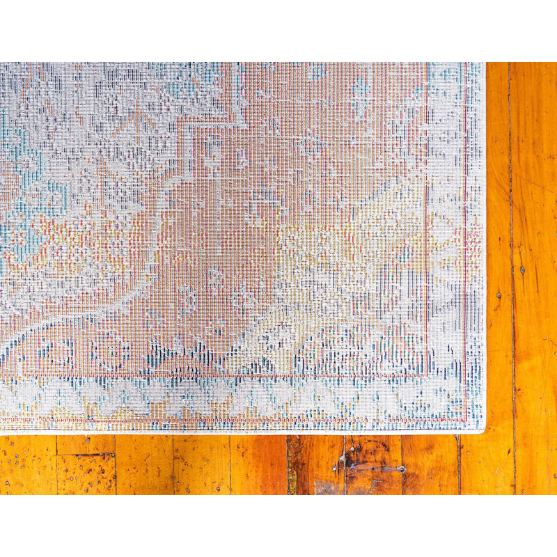 Abstract Indoor Rug, Round 8'