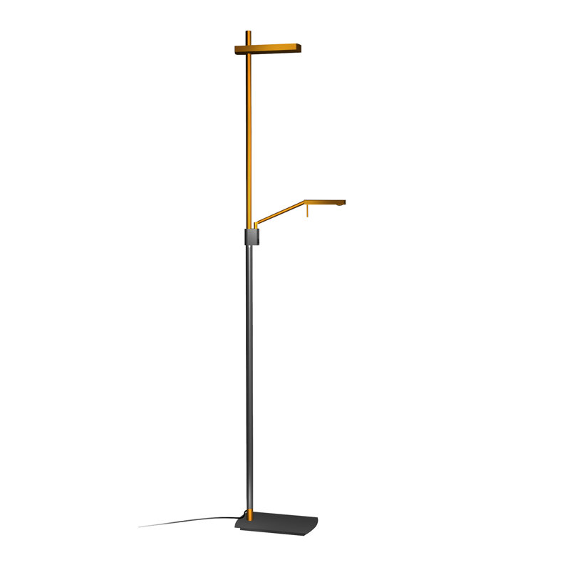 Rye 180cm LED Novelty Floor Lamp, Black/Gold