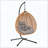 Sturdy Rattan Hammock Chair Stand Soft Cushion Indoor Outdoor-328418010