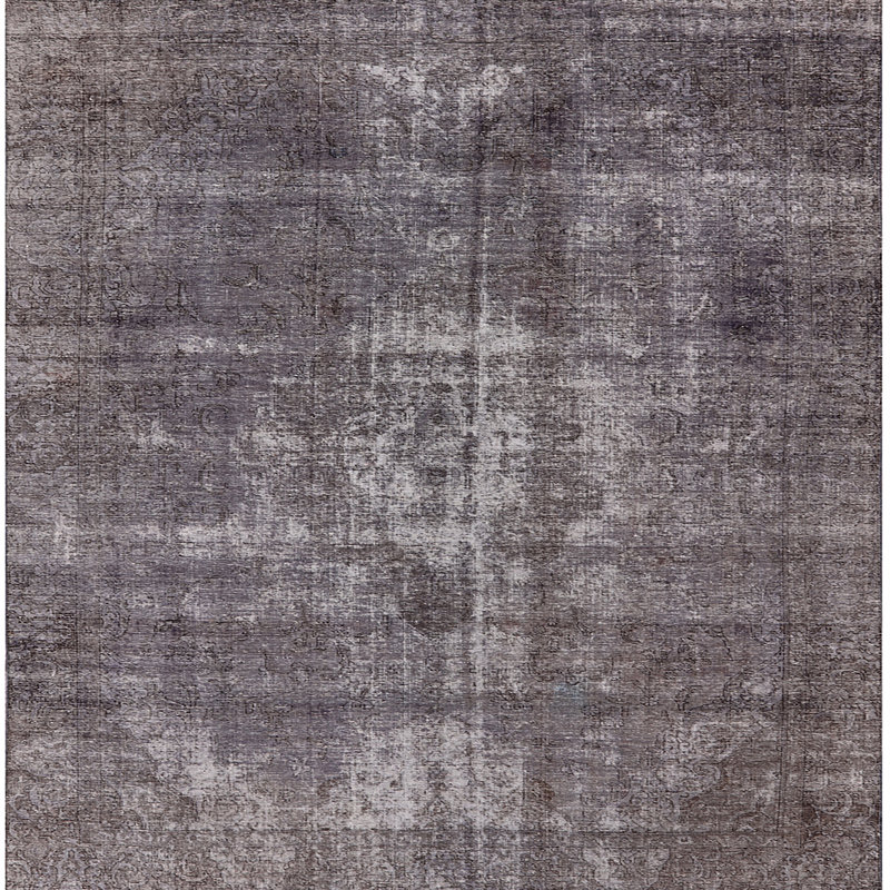 Tapis oriental brun Isley, Carré 5 pi