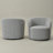 Cleaven 34" Wide Boucle Upholstered Swivel Barrel Chair (Set of 2)-88624914