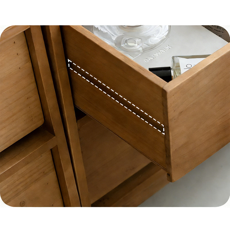 Commode d'appoint nordique de style rétro