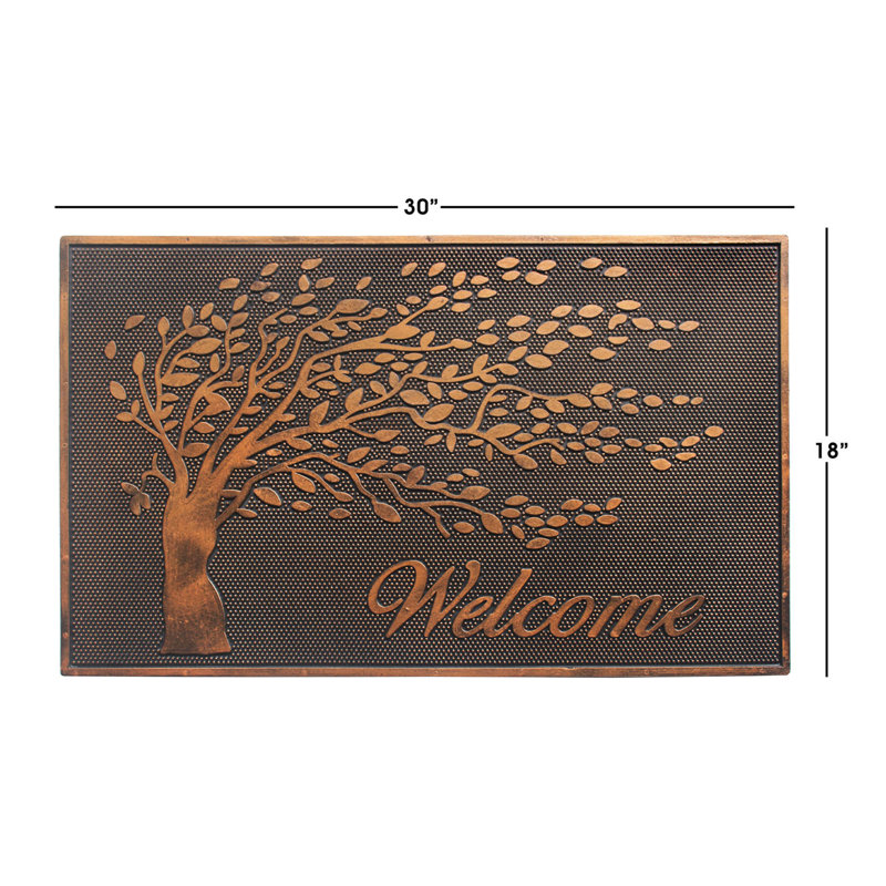 Colliers Non-Slip Floral Outdoor Doormat