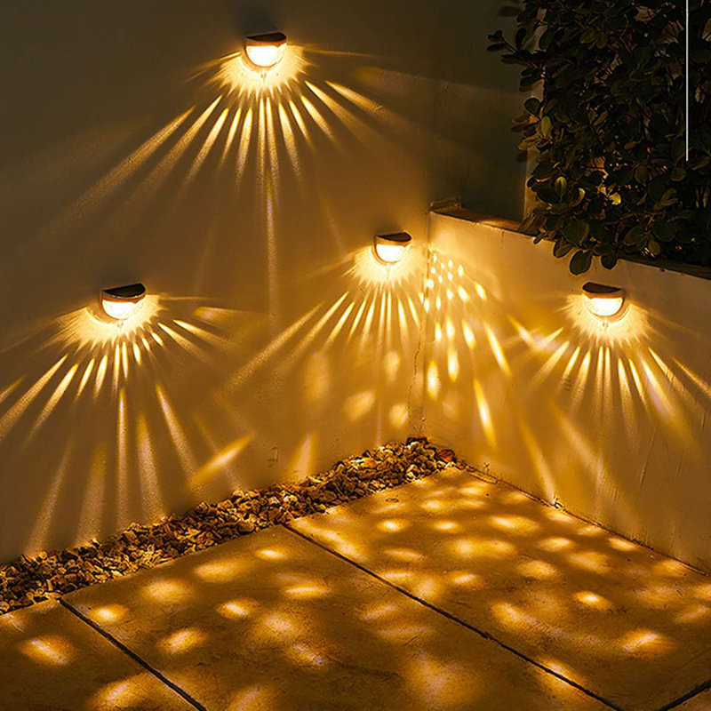 Ensemble de lumières DEL intégrées à basse tension à énergie solaire, Blanc chaud