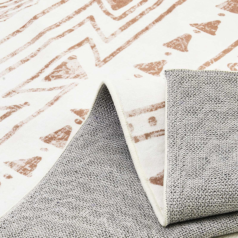 Tapis beige lavable et antidérapant 5 po x 7 pi | Idée de cadeau, Rectangle 5 pi x 7 pi