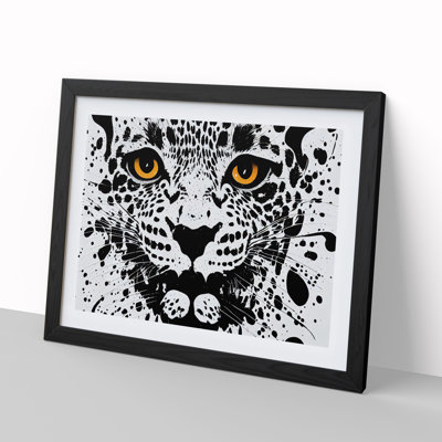 Leopard Splatter - Single Picture Frame Print