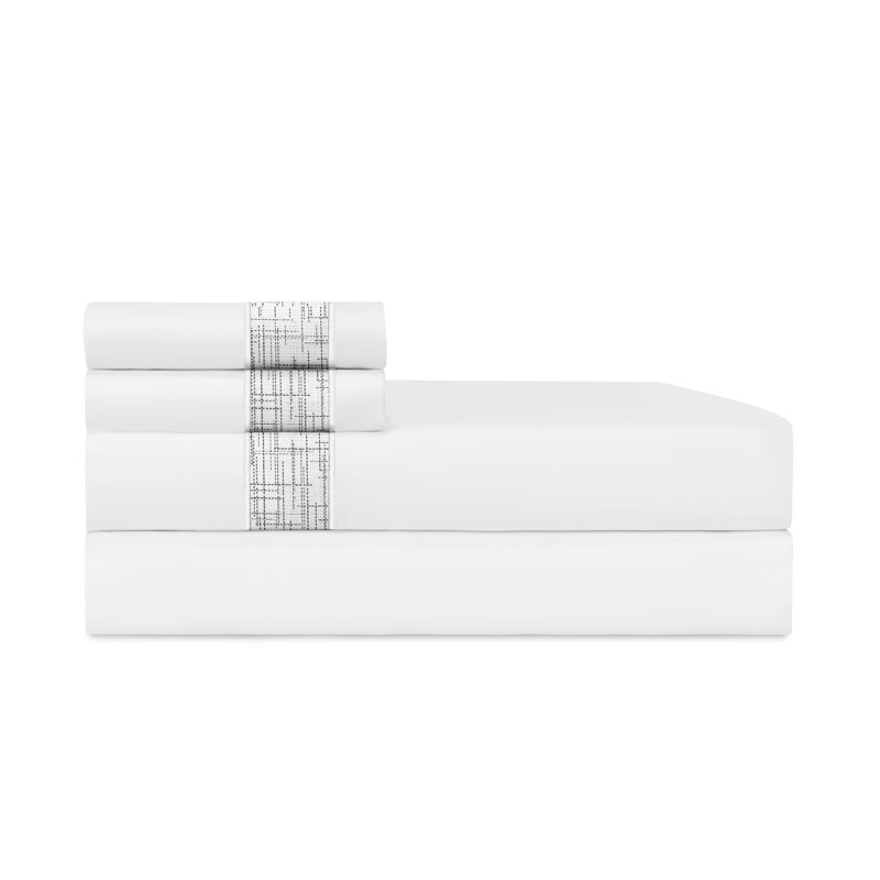 Daphne Sateen Sheet Set, California King Sheet Set with 2 Pillowcases