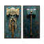 Ensemble d'art mural Thors Hammer I - Vikings Gods-70796915-70796810