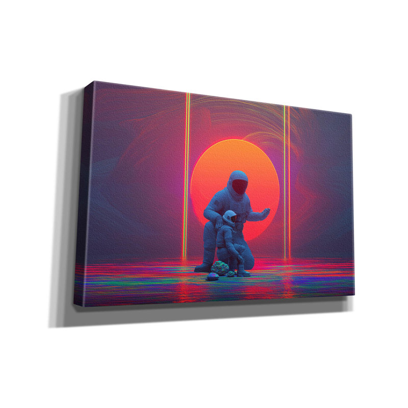 Toile épique Graffiti «Orbit Of Fatherernal» par Ann Klee, 18 po x 12 po, H 12 po x l 18 po