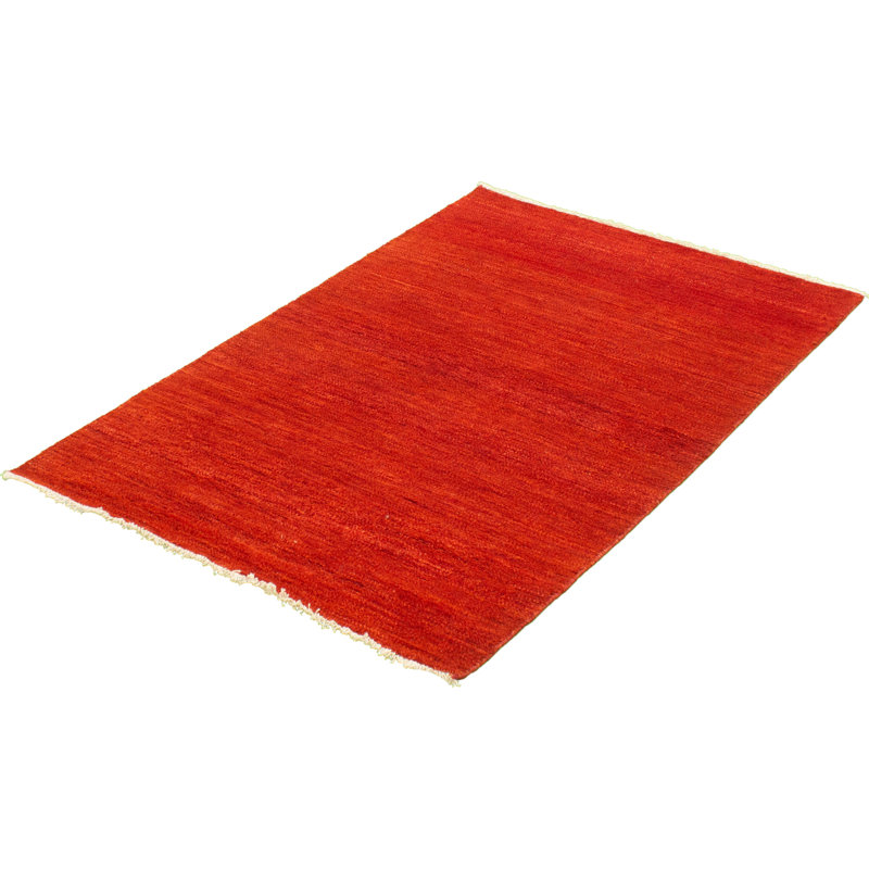 Rheanon One-of-a-Kind 4'2" X 6'6" New Age Wool Area Rug in Dark Copper