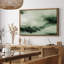 «Abstract Green Landscape with Dynamic Inspired», art mural encadré-1892856921-1892856935