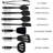 Kaluns 8-Piece Silicone Turner & Spatula Set – Heat Resistant Nonstick Cooking Utensils with Ergonomic Handles – BPA-Free Kitchen Tools Set, Black-51188337