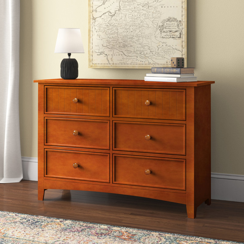 Agnew 48'' W 6 - Drawer Dresser, Oak