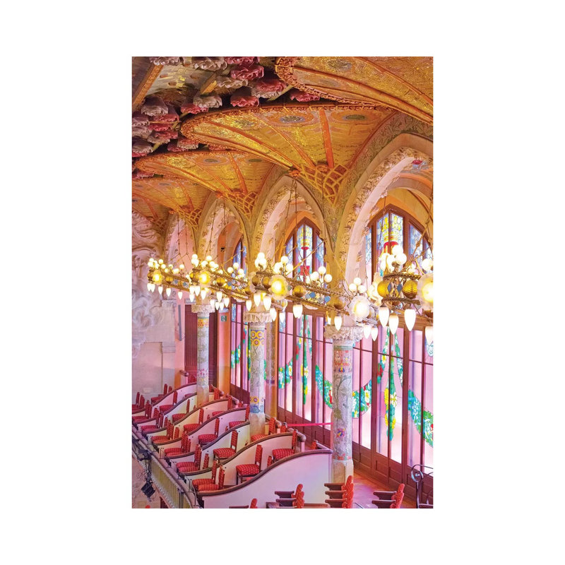 Palau De La Musica Barcelona by Erin Summer - Print on Canvas, Wrapped Canvas, 66.04cm H x 45.72cm W x 3.81cm D
