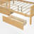 Full Size Wood Platform Bed With Storage And Guardrail-336736183