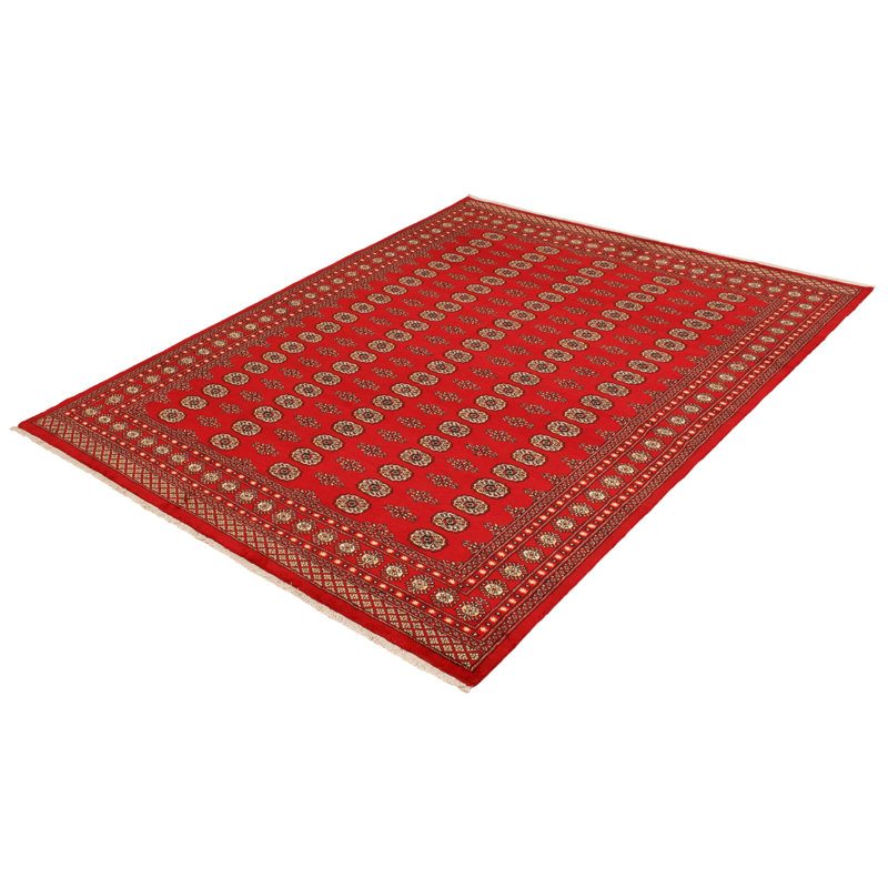 Tapis rouge foncé Finest Peshawar Bokhara 7 pi 11 po x 9 pi 11 po