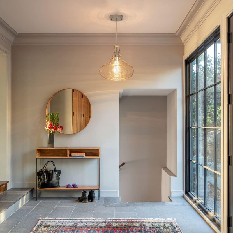 Hammered Glass Pendant Light