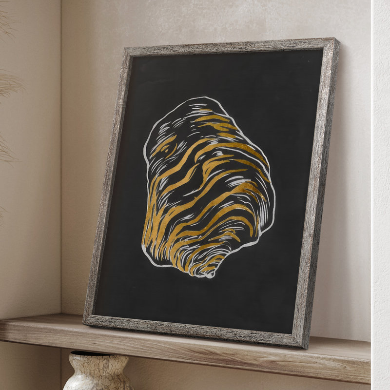 «Night Shell II», reproduction encadrée - bois massif, H 21 po x l 17 po