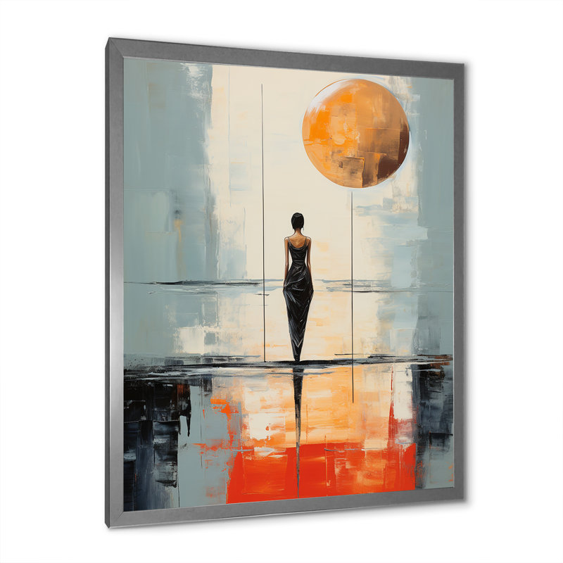 Minimalisme yoga, équilibre intérieur II, Argent, H 32 po x l 16 po x P 1 po
