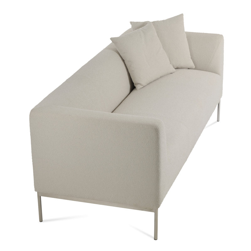 Laguna 75" Flared Arm Sofa, Off White