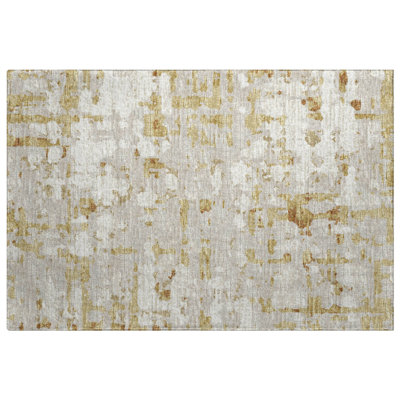 Premium Machine Washable Dream Shag ADS76 Abstract Plaid Rug