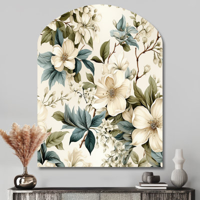 Crofoot - Asymmetrical plants Metal Wall Decor, Arch Metal Wall Sculpture Print
