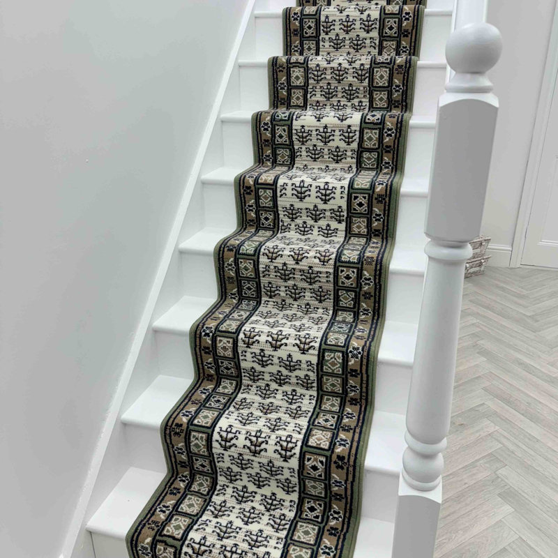 Stair Runner Geometric Area Rug, Runner 60 x 450 cm