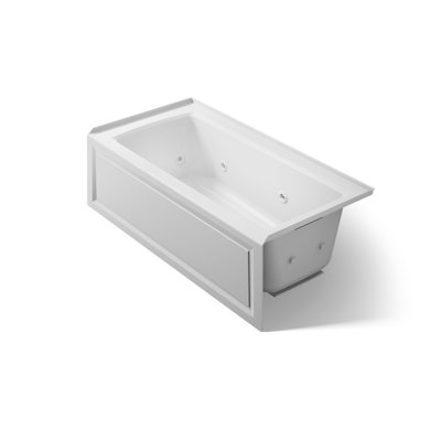 Archer 60" x 30" Whirlpool Acrylic Bathtub with Heater