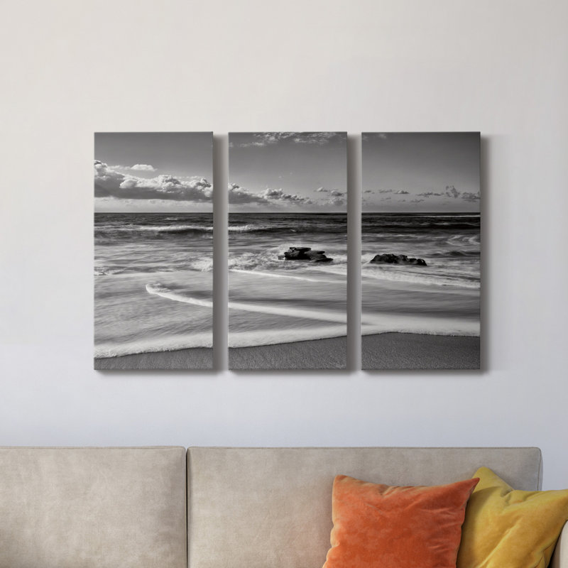Whispering Sands Beach - Photographie sur toile tendue 3 pièces, H 60 po x l 120 po x P 1 po