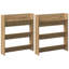 Wall Shoe Cabinets With Shelf 2 Pcs Engineered Wood-487293026