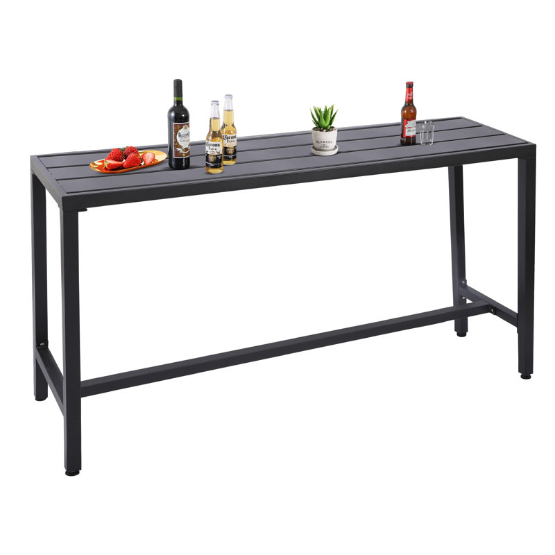 Outdoor Bar Table, Black