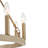 Adriana 9-Light Dimmable Wagon Wheel Chandelier with Sloped Ceiling Adapter-132670013-132670012