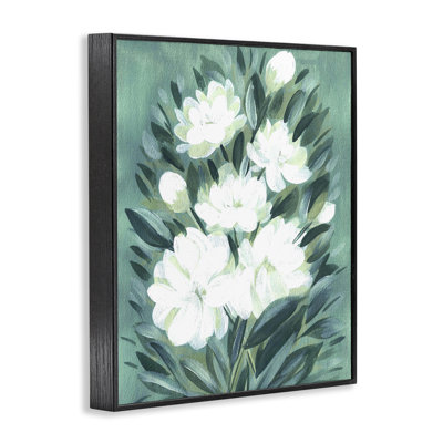 Acrylic Jasmine Flowers Framed Giclee, design by Camila Juncos