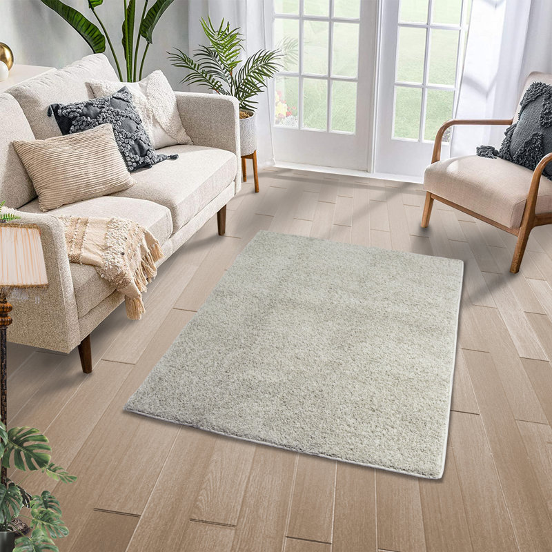 Tapis intérieur / extérieur beige en polypropylène tissé à la machine Alcoa, Tapis de couloir 2 pi x 6 pi