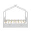 Lit plateforme double pleine grandeur avec 2 tiroirs, tête et pied de lit, toit-114404300