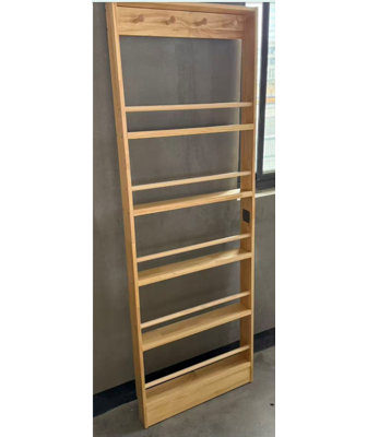 5-Tier Behind The Door Bookshelf, Wall Wooden Book Shelf Organizer, Helps Keep Bedrooms, Playrooms, And Classrooms Organized
