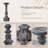 Antique MGO Candle Holders Set of 3