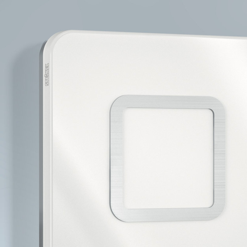 LED Wall Light RS M1 S Stainless Stell Trim Motion Sensor Flush Mount 20x20 cm Softlight Start, Stainless Steel
